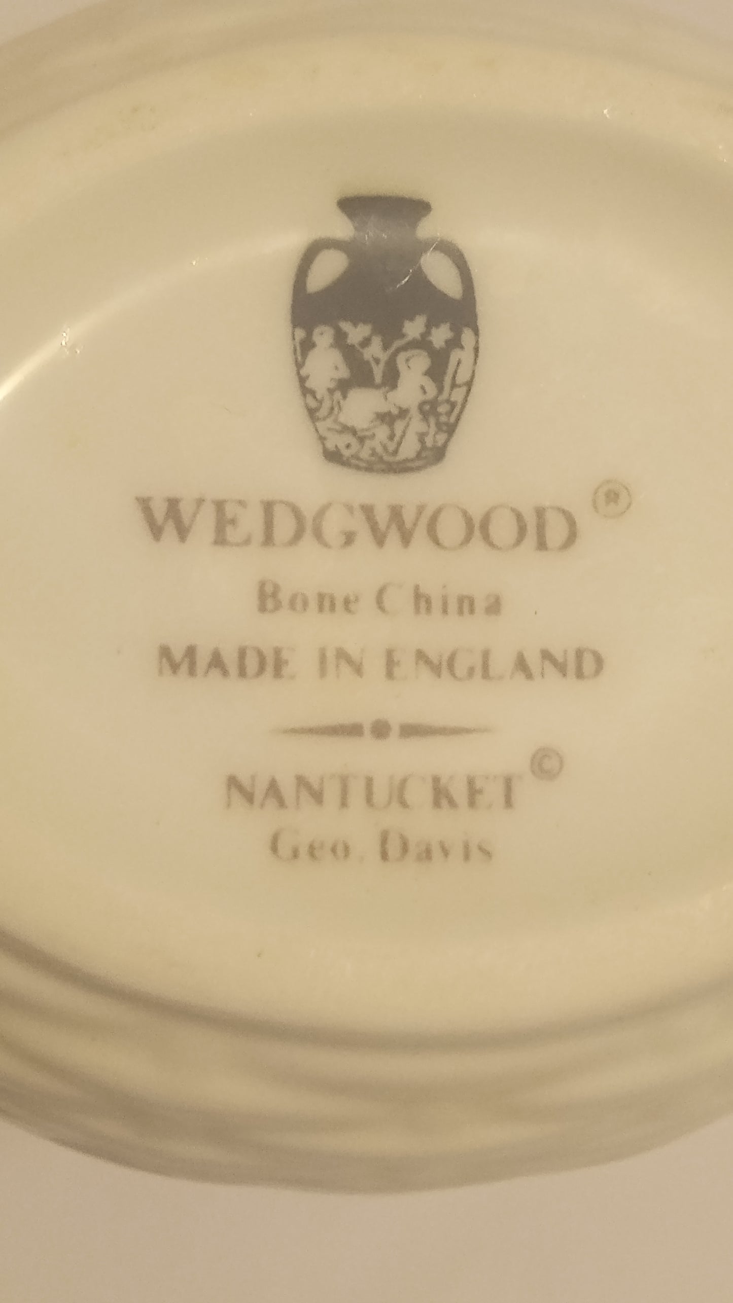 MINT Wedgwood Nantucket Creamer (3.5" x 5") | Classic Basketweave Bone China Pitcher | FREE SHIP