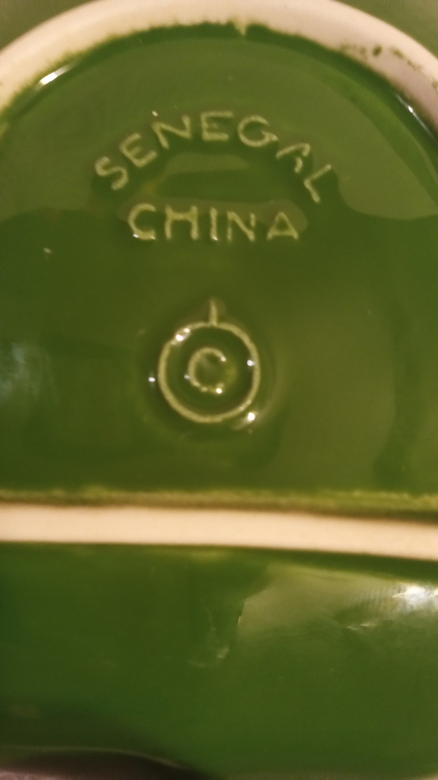 Vintage Senegal China Ceramic Red Leaf Dish | Collectible Ashtray/Trinket Dish | Retro Decor