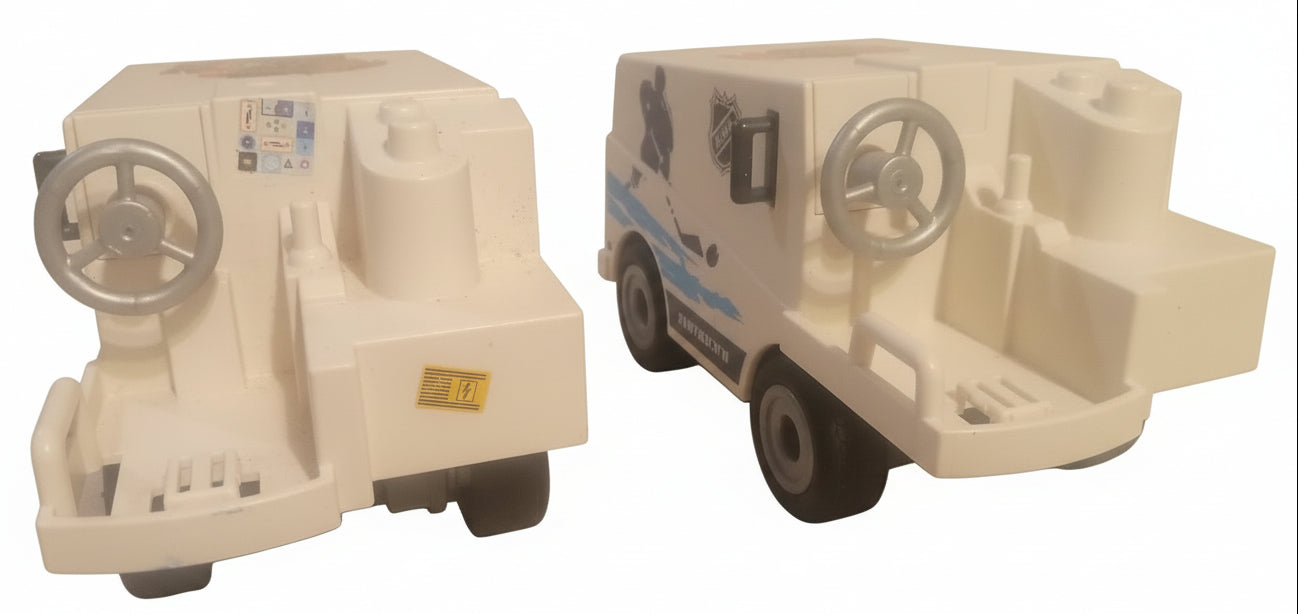 PLAYMOBIL NHL Chicago Blackhawks ZAMBONI Machine Duo (2) | Hockey Collectible Toy Set | FREE Priority Shipping & Insurance