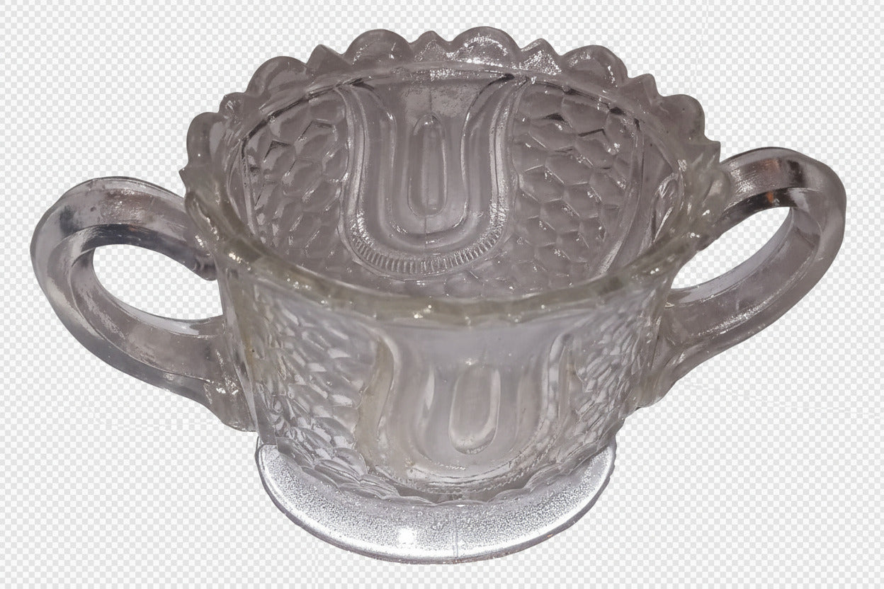 Federal Glass Wabash Toy Spooner Tulip & Honeycomb Toy circa 1910