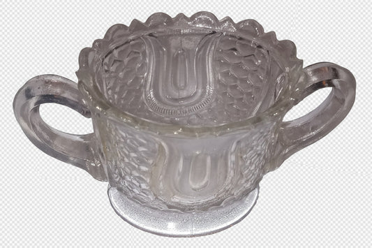 Federal Glass Wabash Toy Spooner Tulip & Honeycomb Toy circa 1910