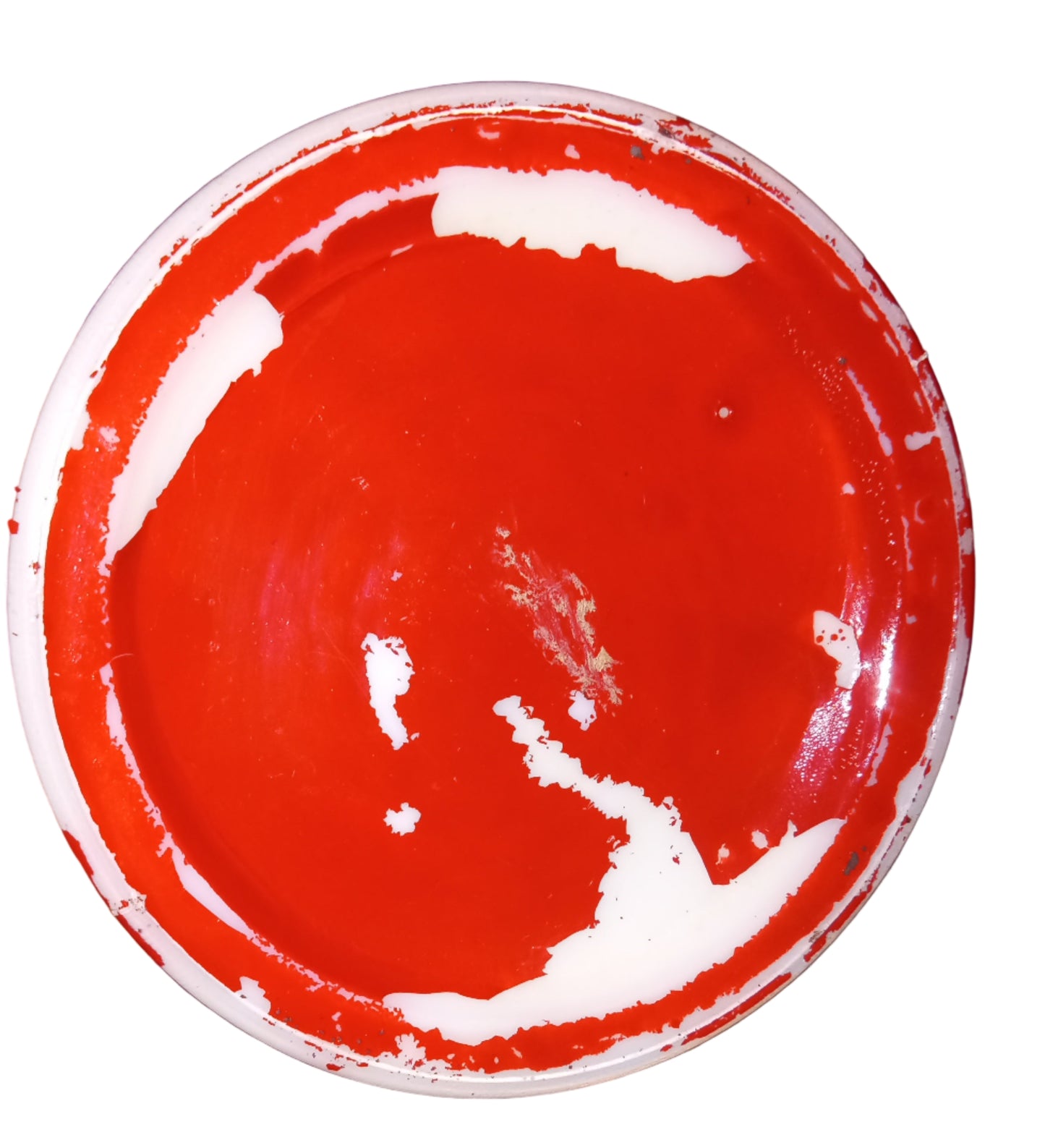 Vintage Milk Glass Miniature Oil Lamp | Fluted Night Light with Eagle Crest Burner | Cottage Decor