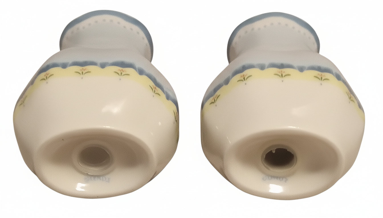 Listing Title: Pristine Lenox Provencal Sky Salt & Pepper Shaker Set - Vintage Blue China