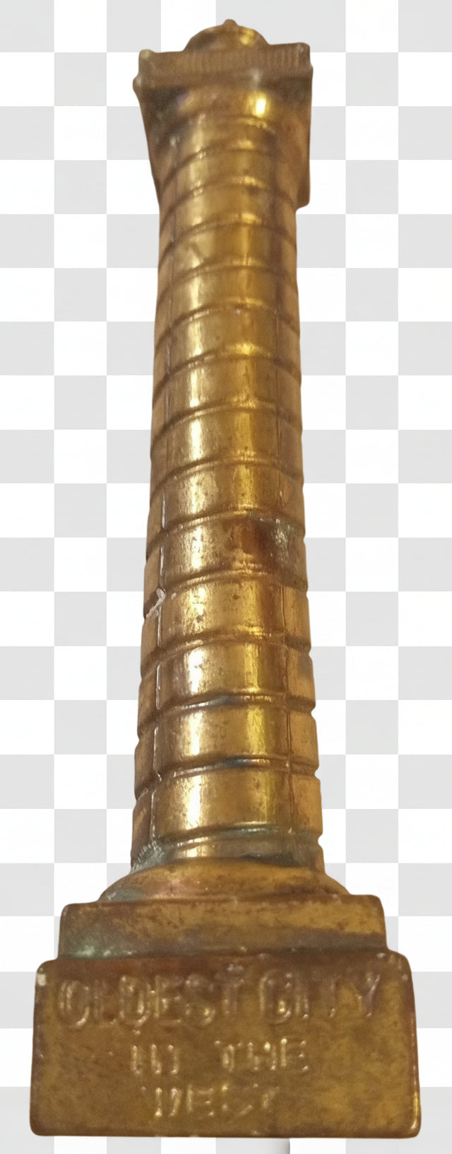 Rare Vintage Brass Astoria Column Souvenir - Oldest City in the West