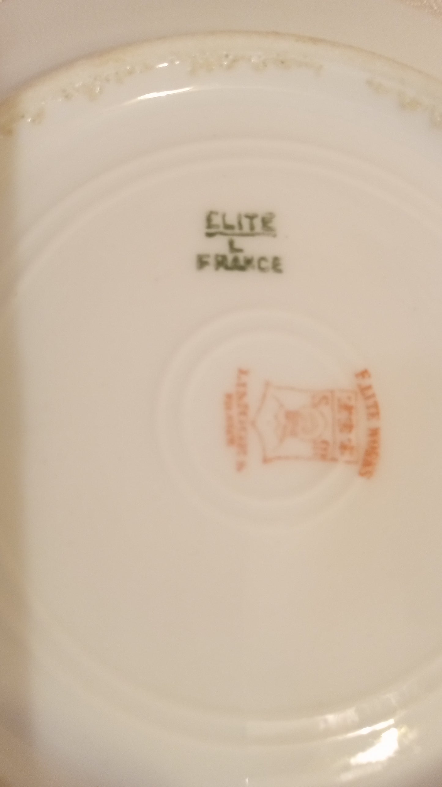 Elite Works Limoges Pink Rose Bouillon Set (2) | Antique French Porcelain