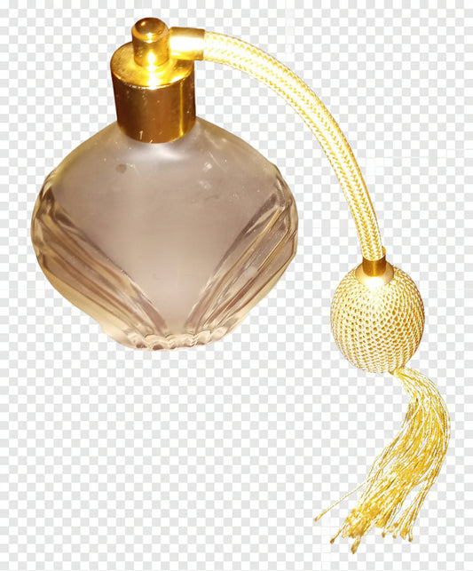Frosted Glass Perfume Atomizer | Deco Style Satin Finish Scent Bottle with Tassel Bulb
