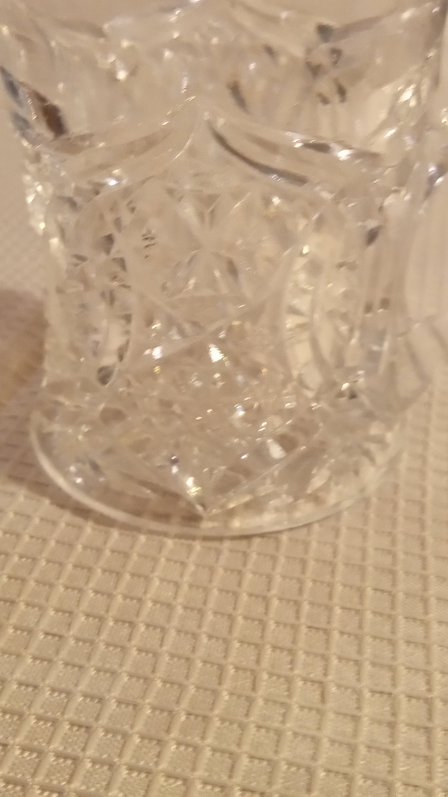 Vintage Pressed Glass Creamer | Starburst & Diamond Cut Design | Elegant 3.5" Pitcher
