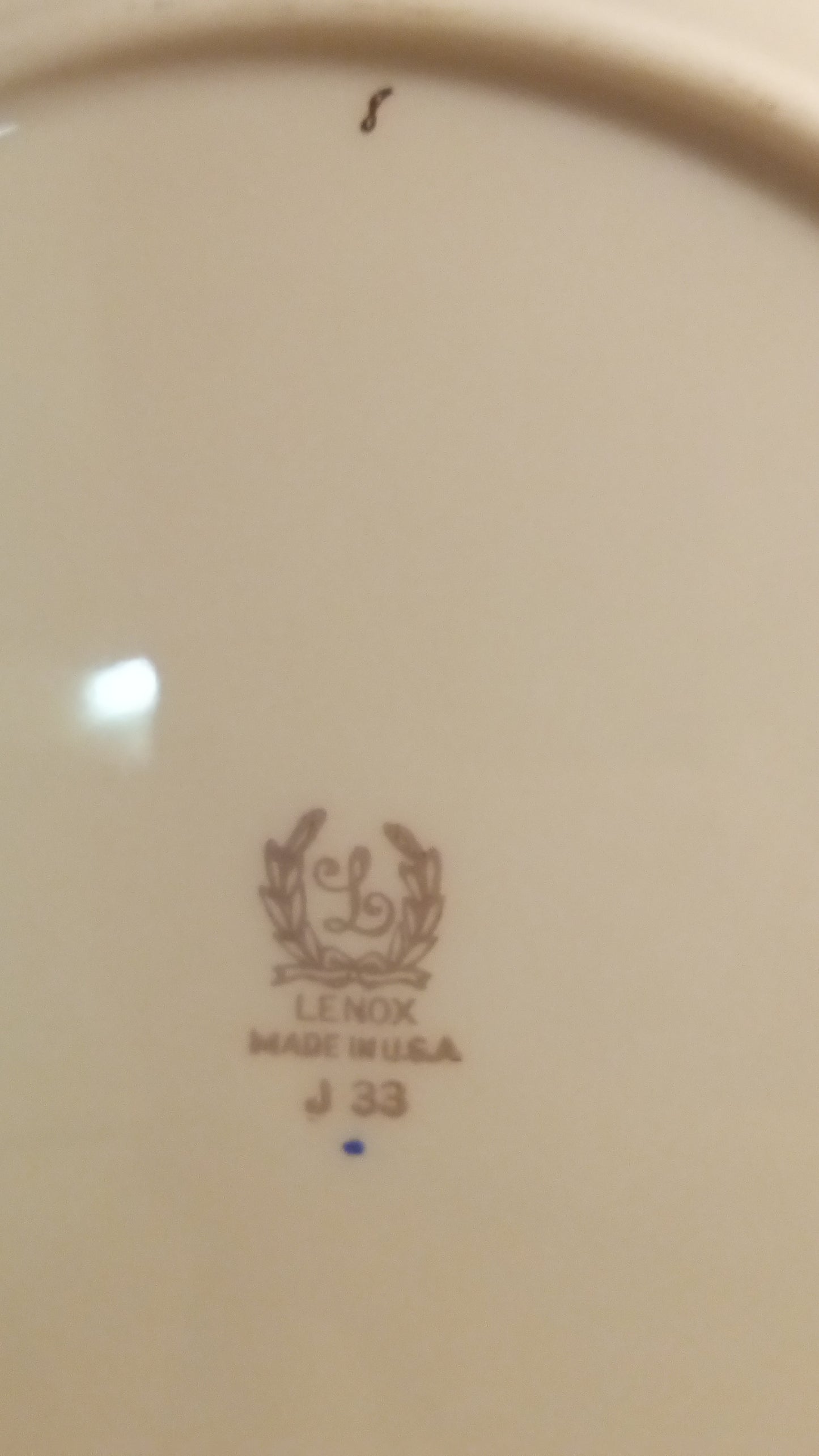 Mint! Lenox Tuxedo Salad Plate 8.25" J33 Real Gold - U.S.A.