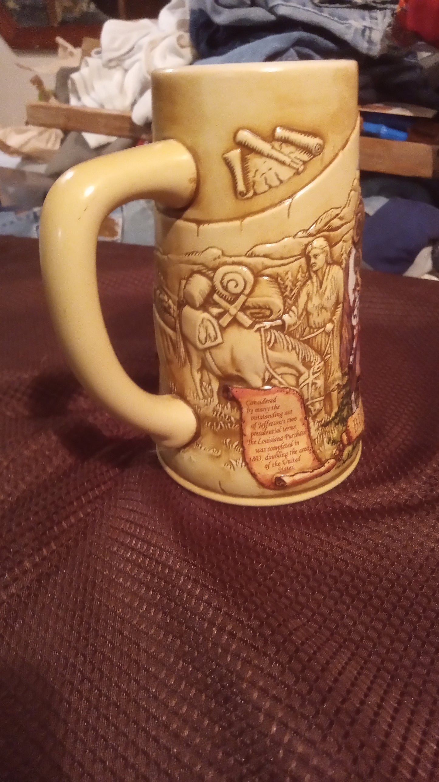 Miller Genuine Draft 1994 "Building of a Nation" Stein - 1804 Lewis & Clark Expedition - Mint Condition